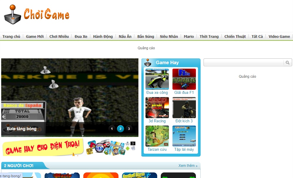 Http choigame biz – Website giải trí hấp dẫn với nhiều game hay